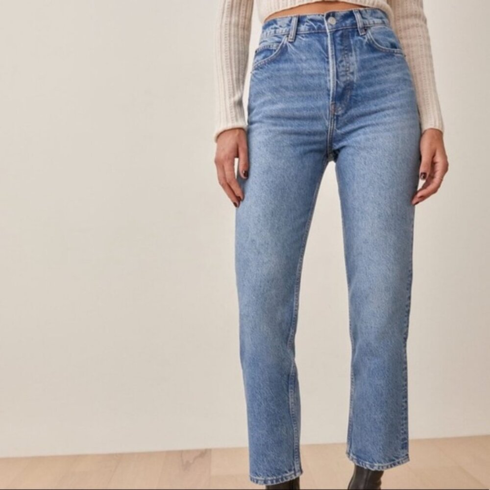 Brand New Reformation Cynthia Cropped Jeans